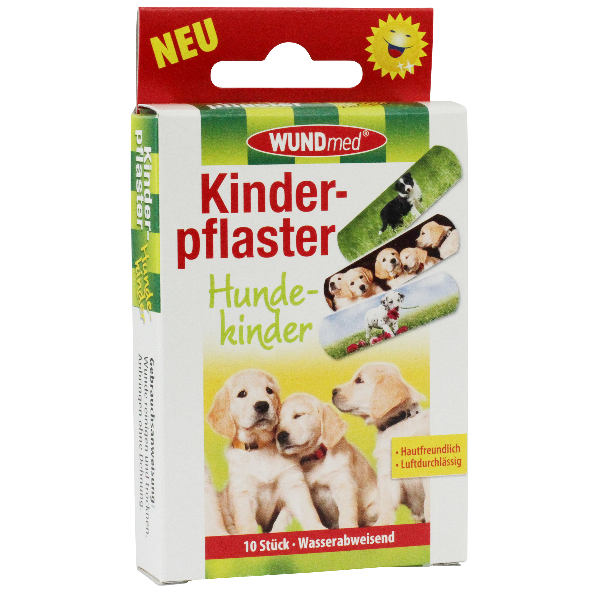 WUNDmed® Kinderpflaster "Hundekinder" 63 x 19 cm 10 Stück/Packung