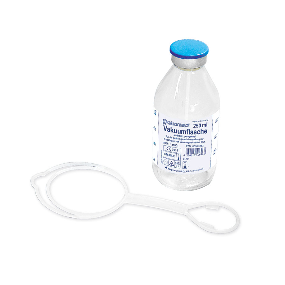 Vakuumflasche ratiomed 250 ml Glas