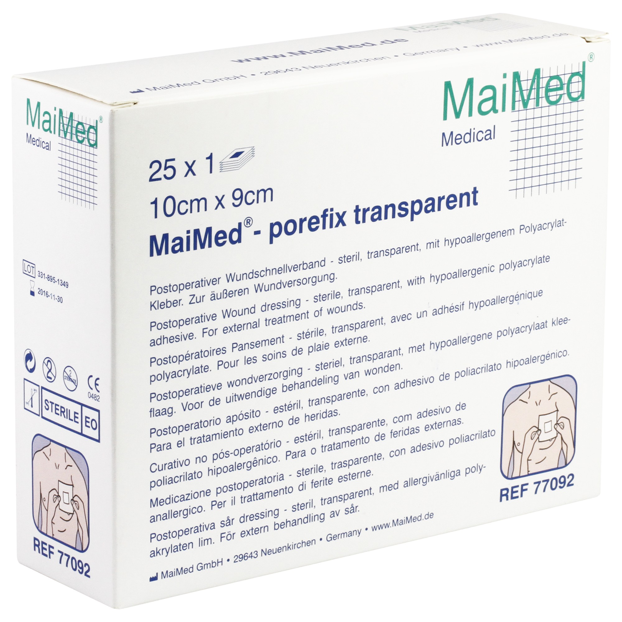 MaiMed porefix transparent steril Wundschnellverband