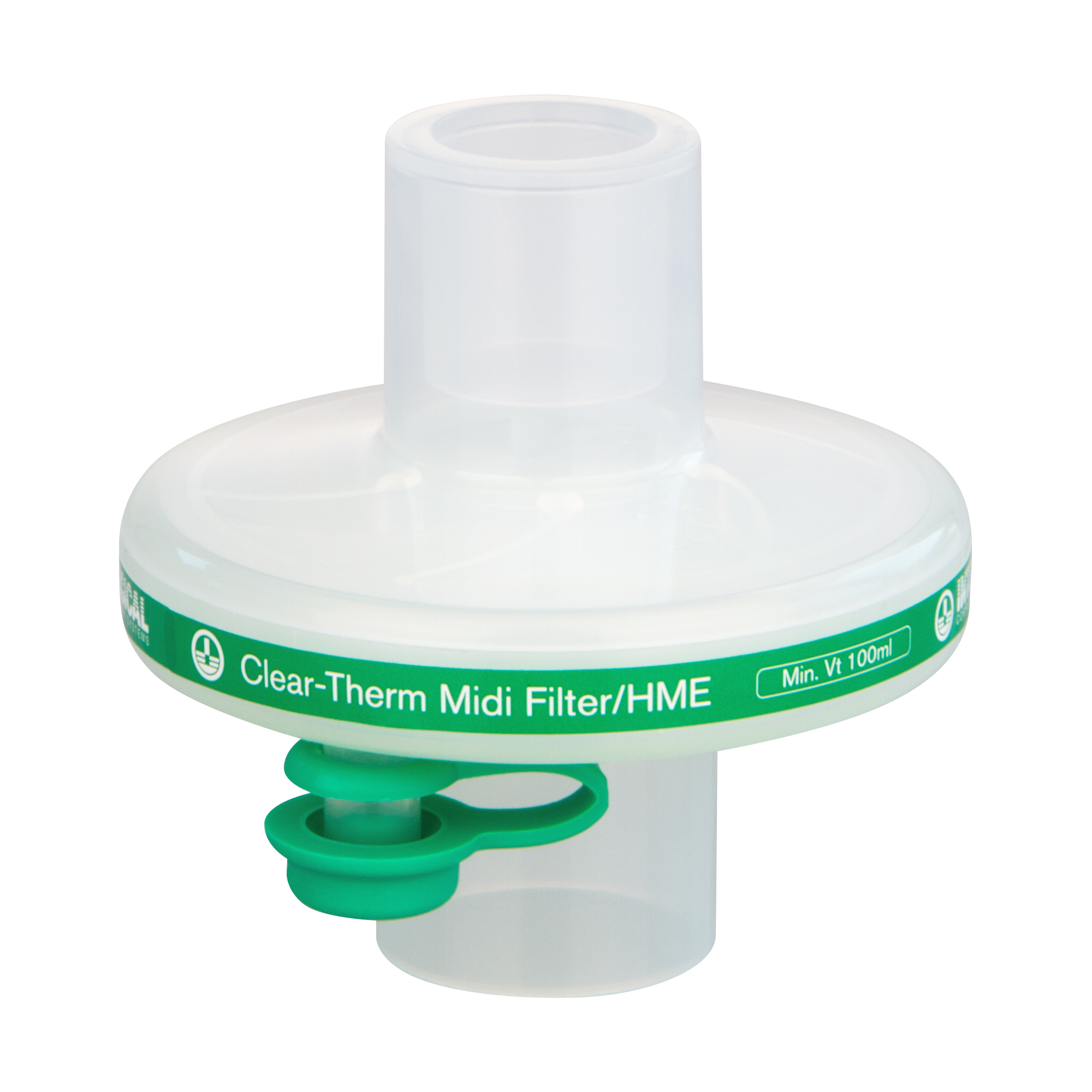 Clear-Therm™ Midi HMEF mit Luer Port Klimatisierungsfilter