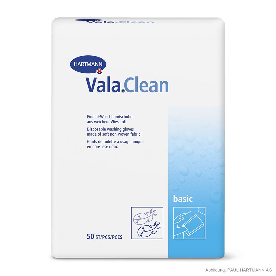ValaClean basic Einmal-Waschhandschuhe (50 Stck.)