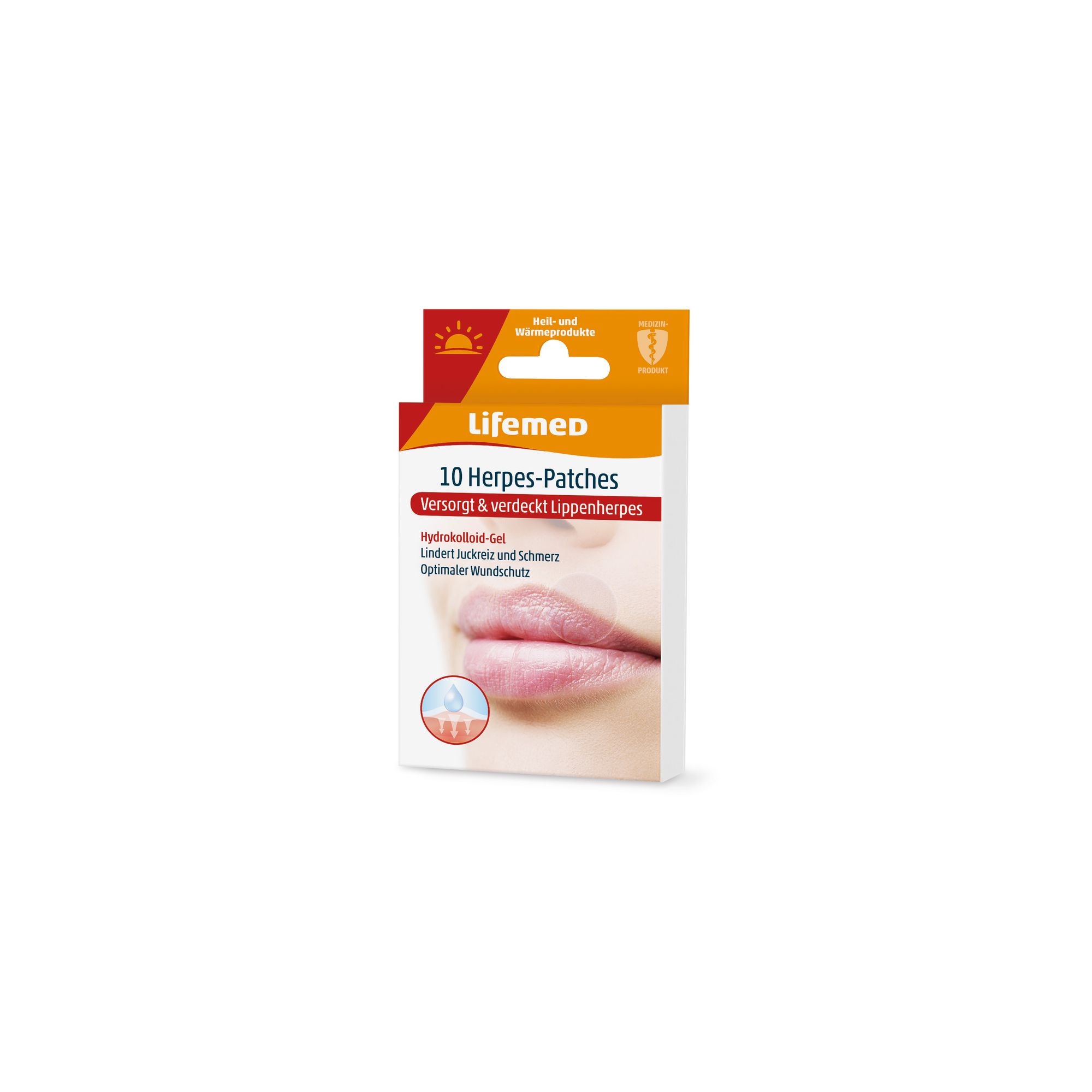 10 Lifemed Herpes-Patches transparent Latexfrei