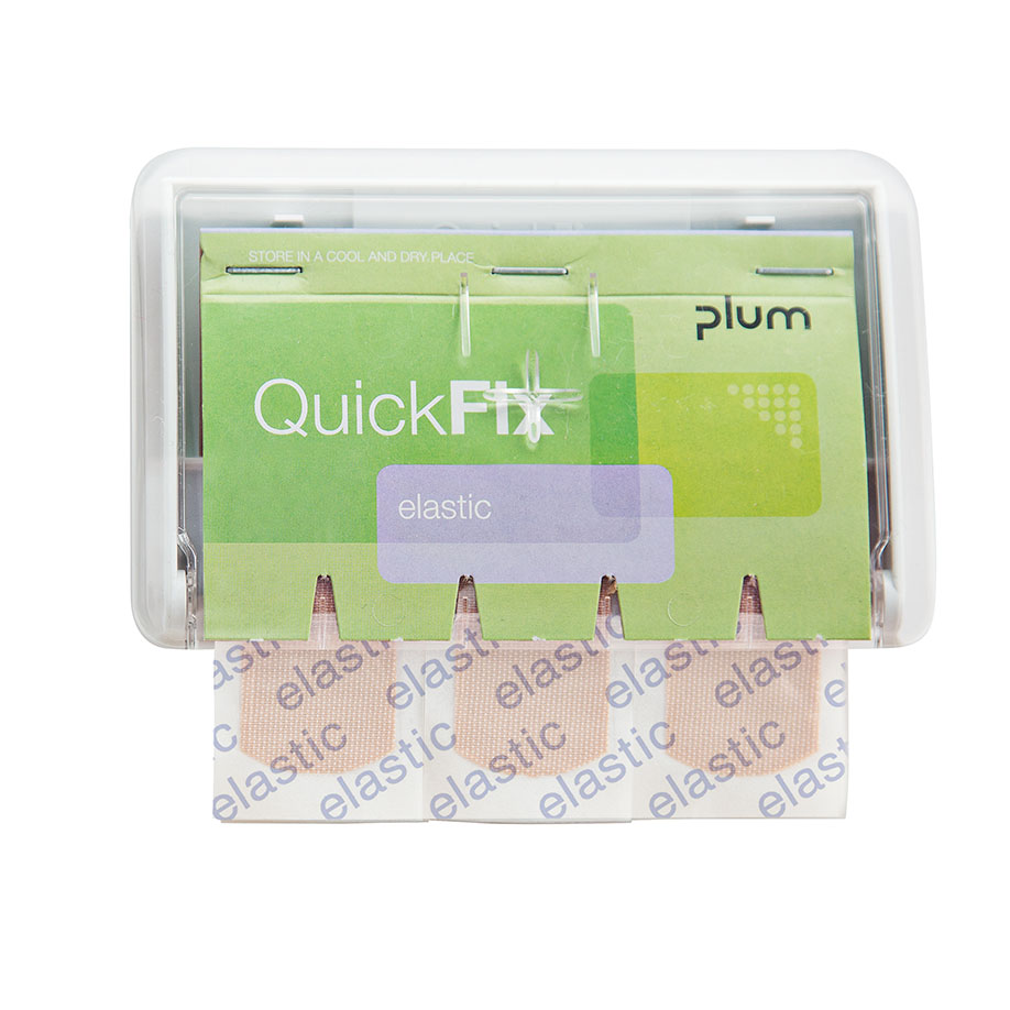 QuickFix UNO Pflasterspender transparent inkl. 45 Pflasterstrips elastic