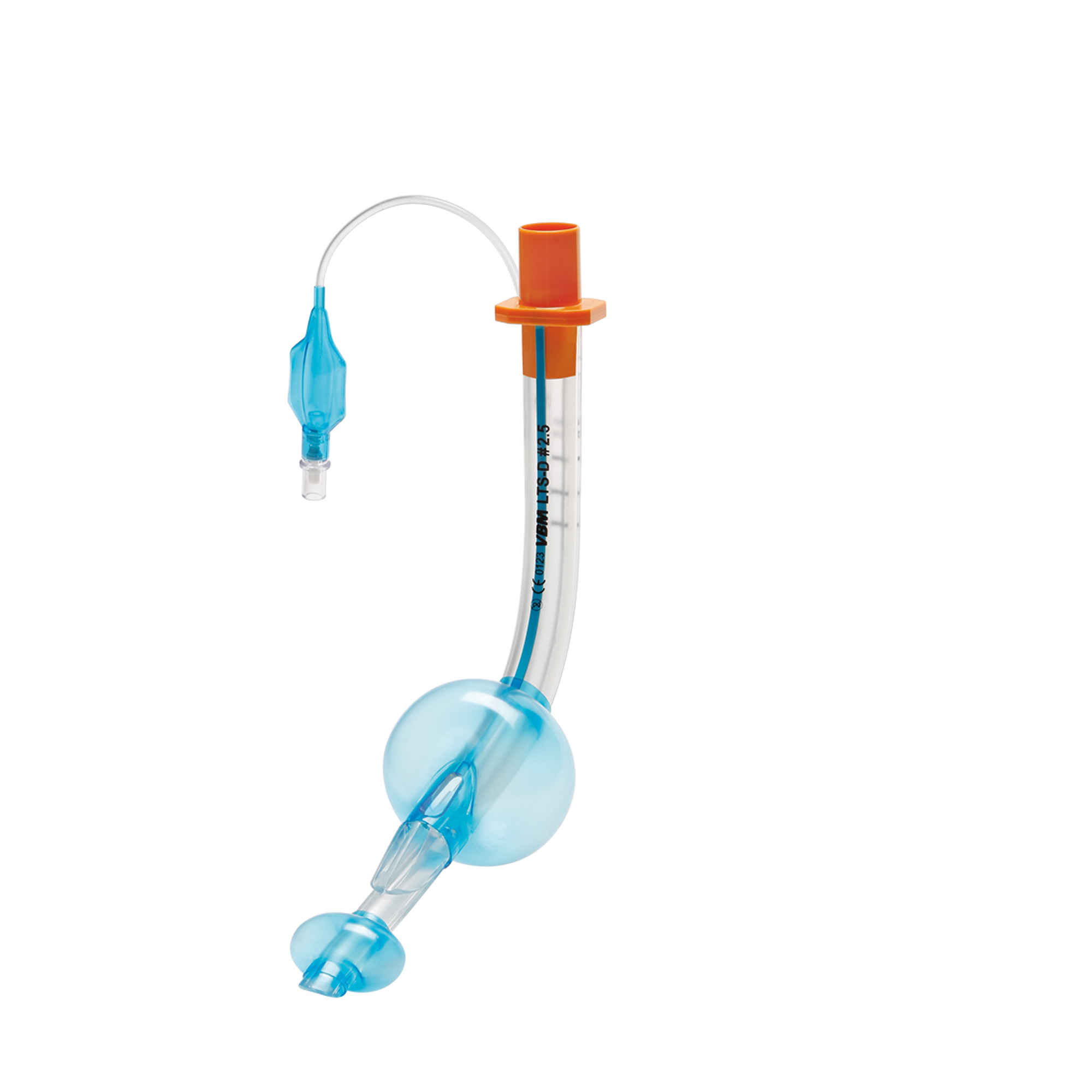 VBM Larynx-Tubus LTS-D Einzelset mit farbkodierter Spritze