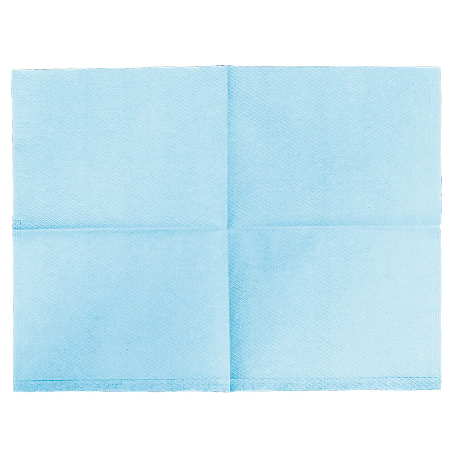 Kopfstützenschoner Tissue/PE, 25 x 33 cm, laguna blue (500 Stck.)