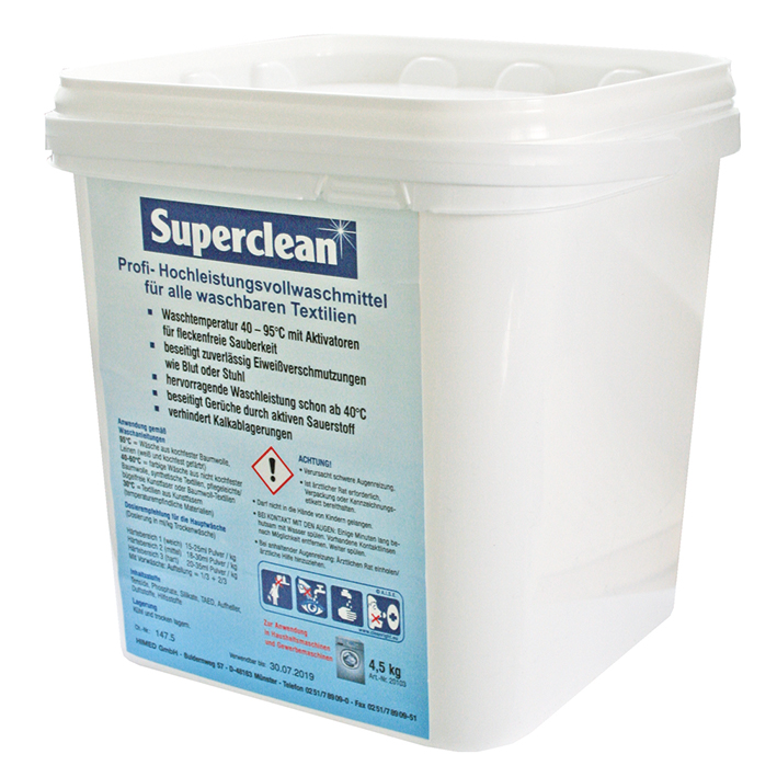 SuperClean 4,5 kg Hochleistungsvollwaschmittel