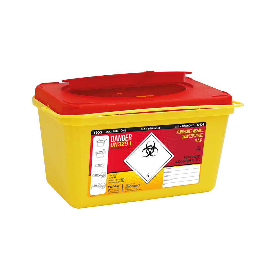 Kanülenabwurfbehälter ratiomed Safe-Box 4,0 Ltr.