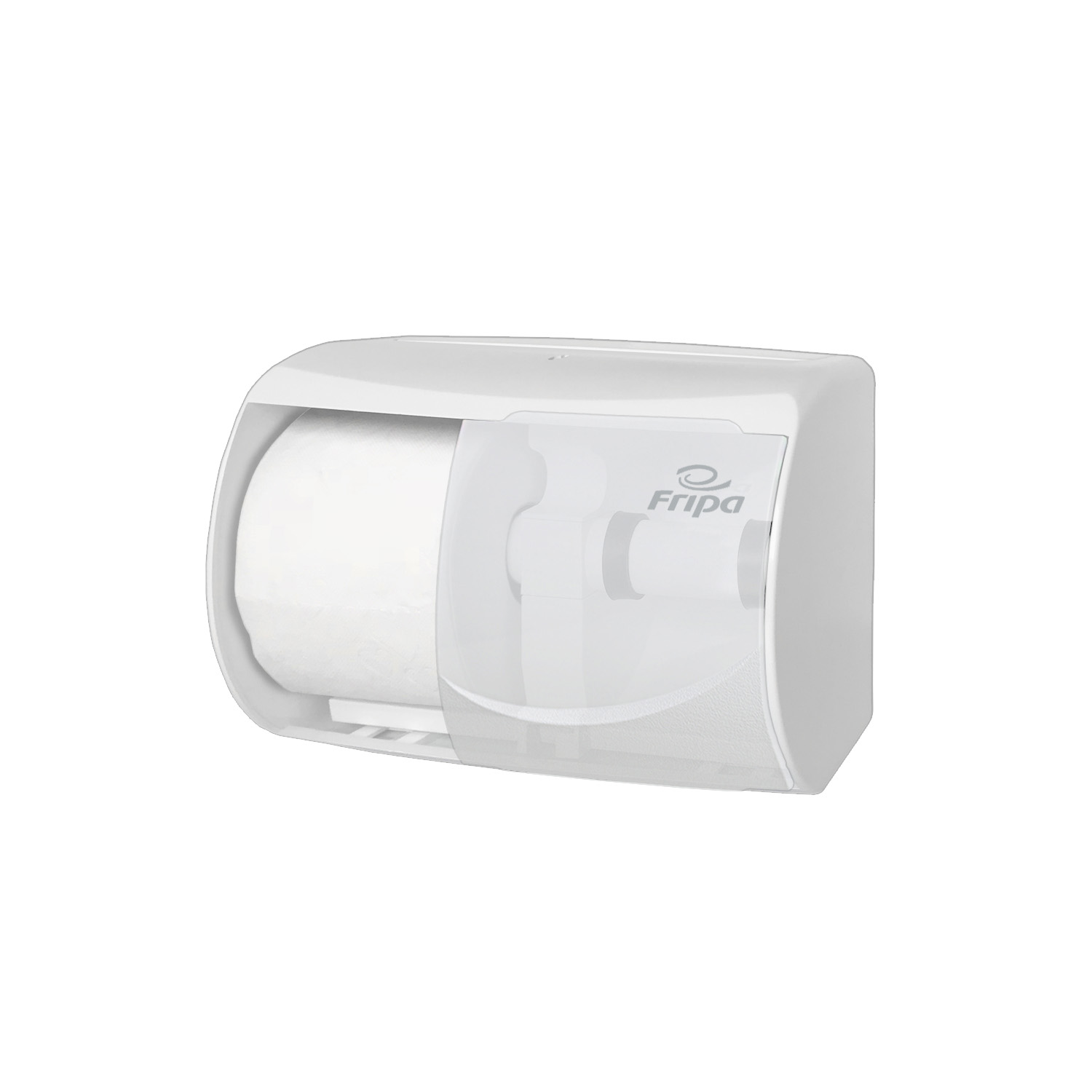 Fripa - Toilettenpapierspender Kunststoff weiß, für 2 Rollen