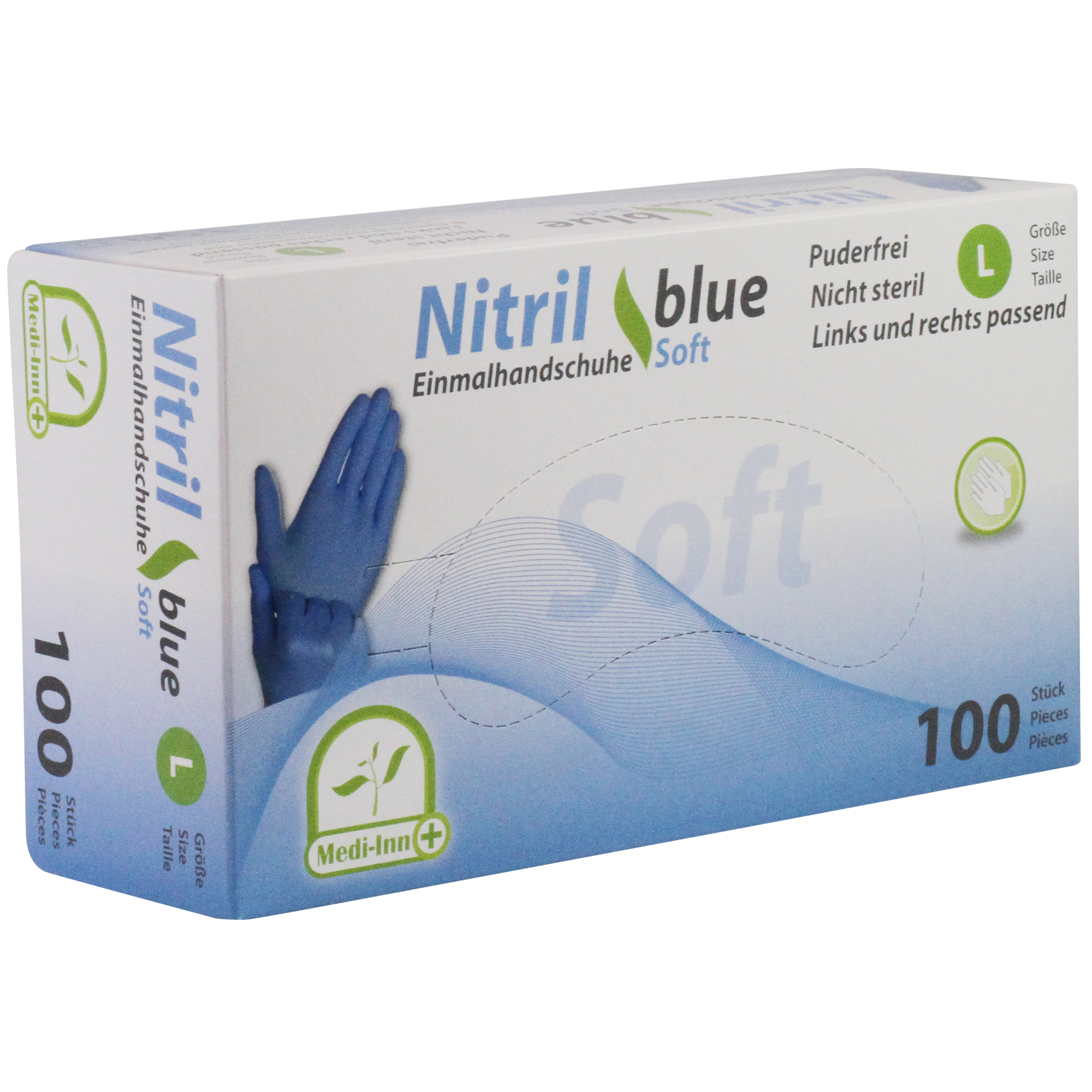 Medi-Inn Nitril Einmalhandschuhe blue soft