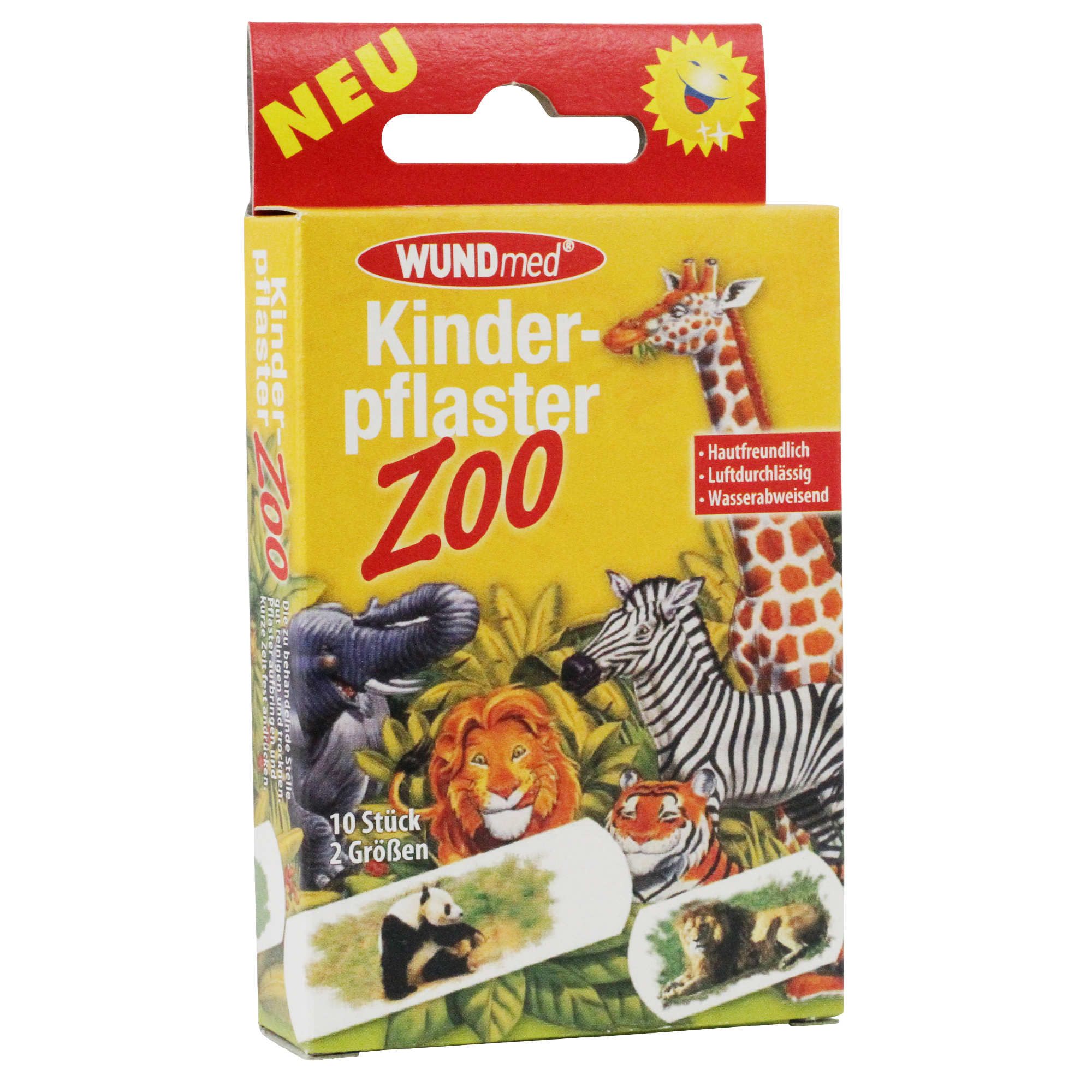 WUNDmed® Kinderpflaster "Zoo" 10 Stück/Packung