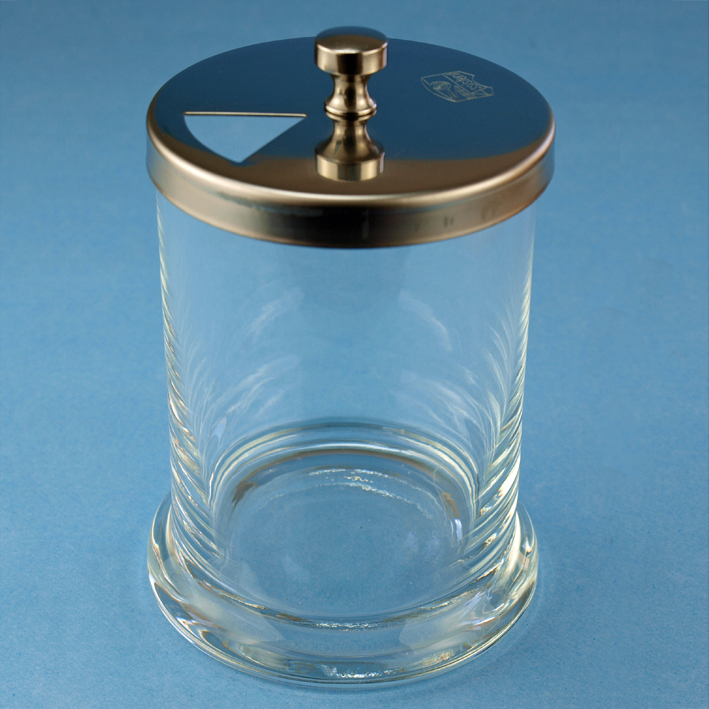 Kornzangenglas mit Edelstahldeckel 20 cm x 8 cm Ø
