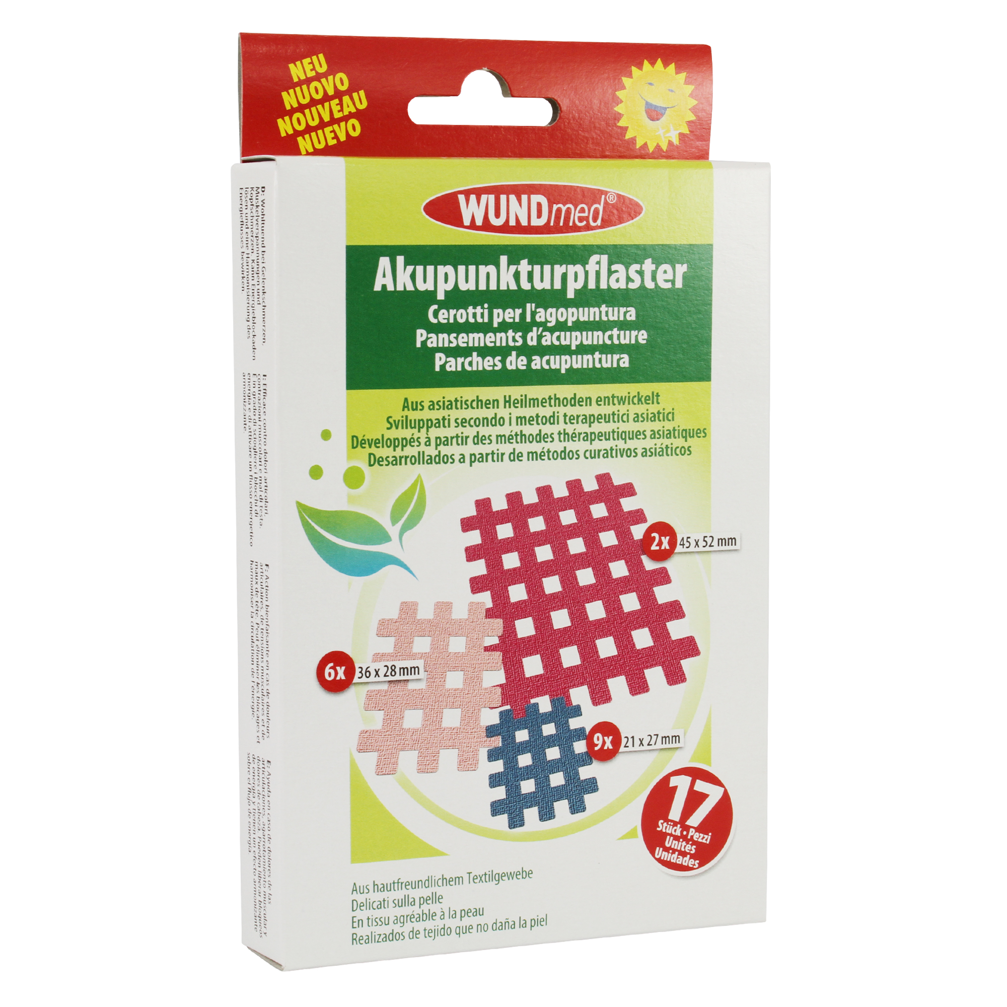 WUNDmed® Akupunkturpflaster Textilgewebe 17 Stück/Packung