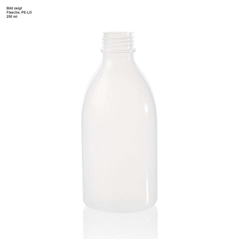 Flasche, PE-LD, 20 ml, ohne Verschluss, passend für Tropfaufsatz 129230