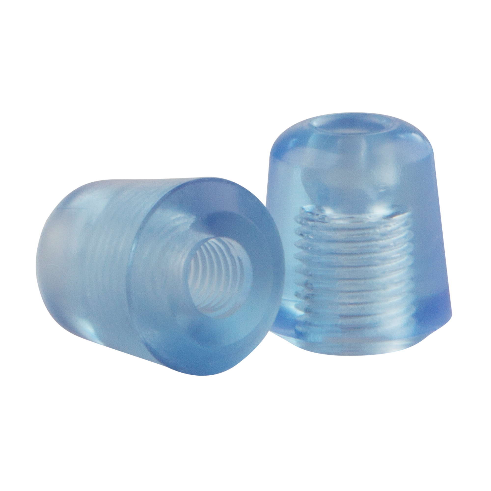 Soft-Ohroliven Blau/Transparent ID 4,5 mm Universal für Stethoskope