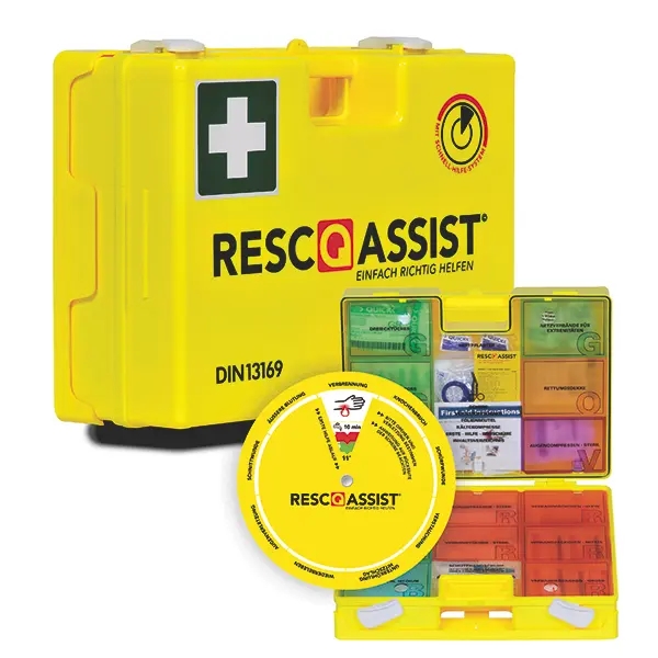 Stück *Resc-Q-Assist Erste-Hilfe Koffer* nach DIN 13169 gefüllt