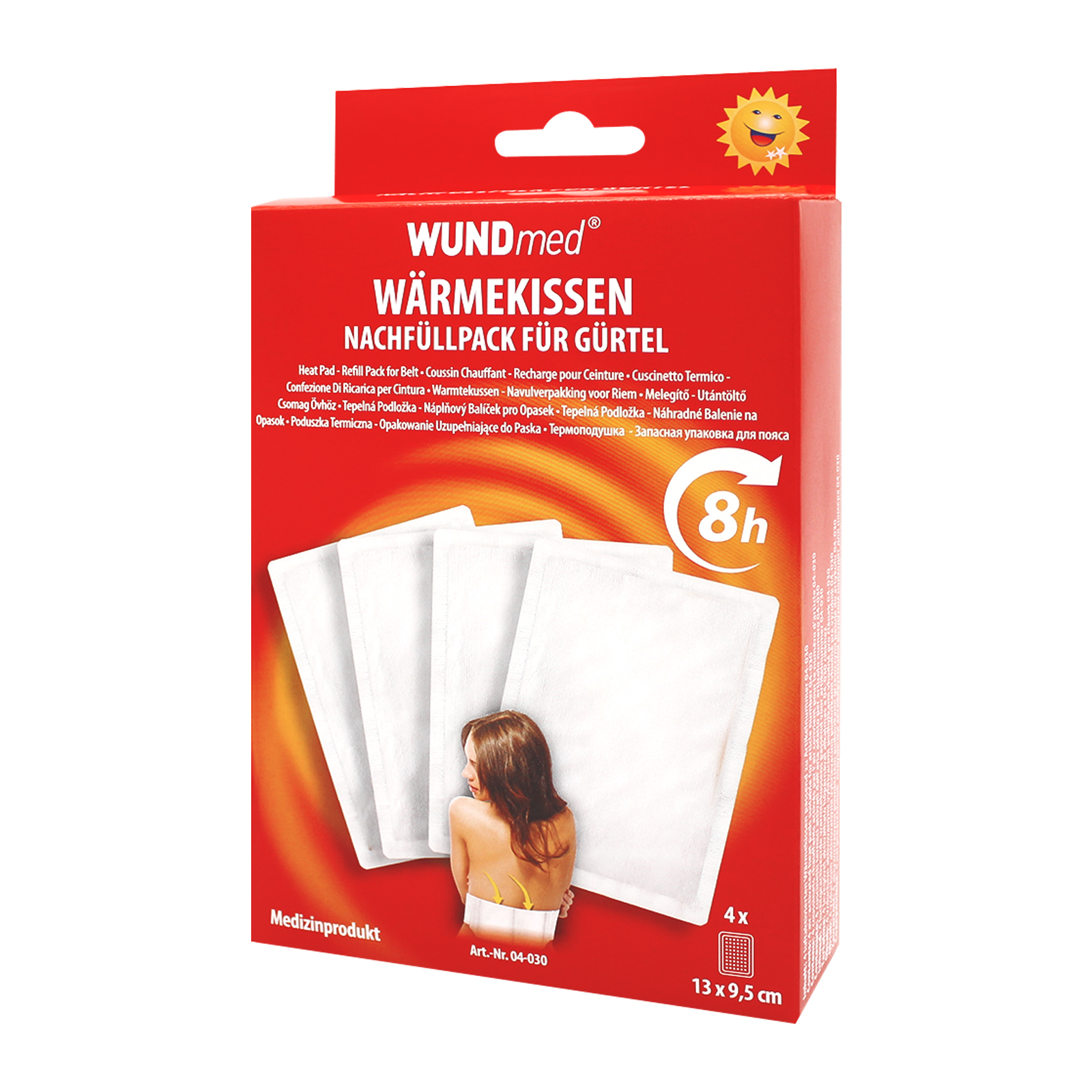 WUNDmed® Wärmekissen Nachfüllpackung für Wärmegürtel (4 Pads)