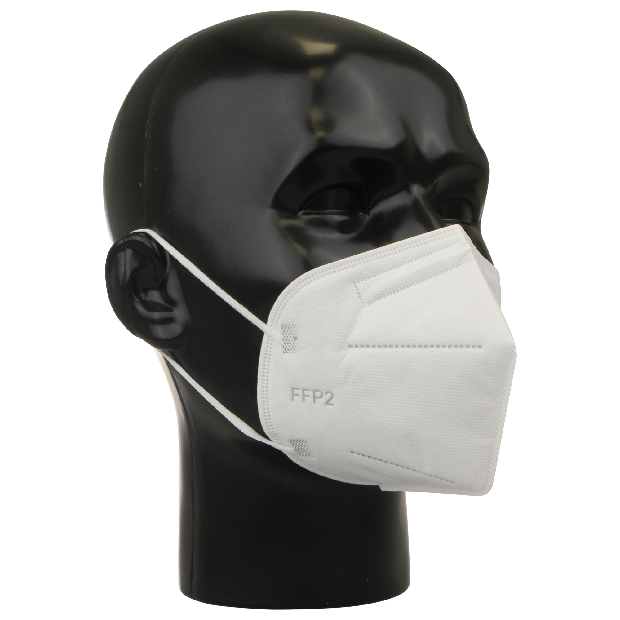 FFP2 Maske VIRSHIELDS Atemschutzmaske in Schwarz und Weiß 10 Stück