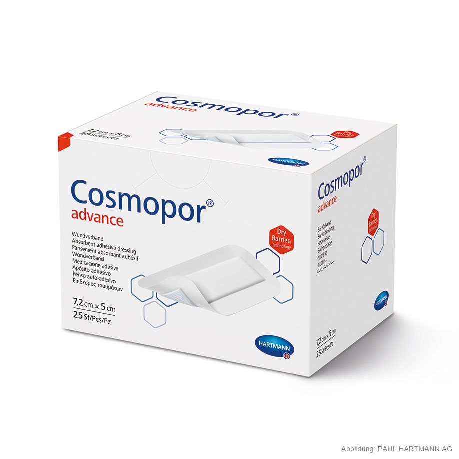 Cosmopor Advance Wundverband steril 7,2 x 5 cm (25 Stck.)