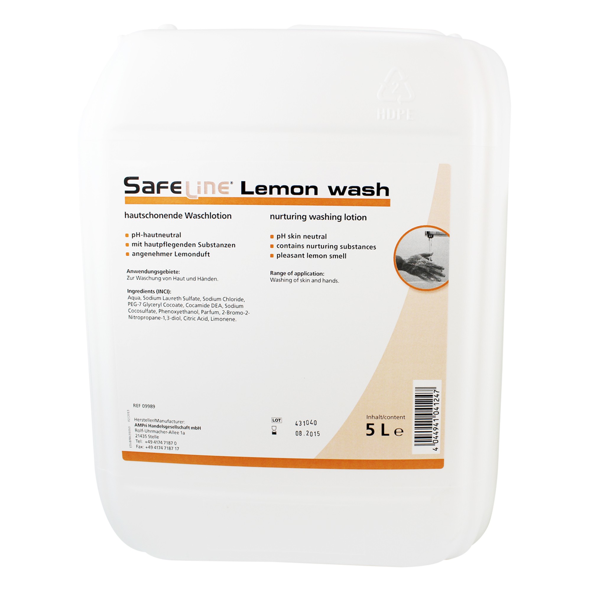 Safeline LEMON WASH Waschlotion verschiedene Größen