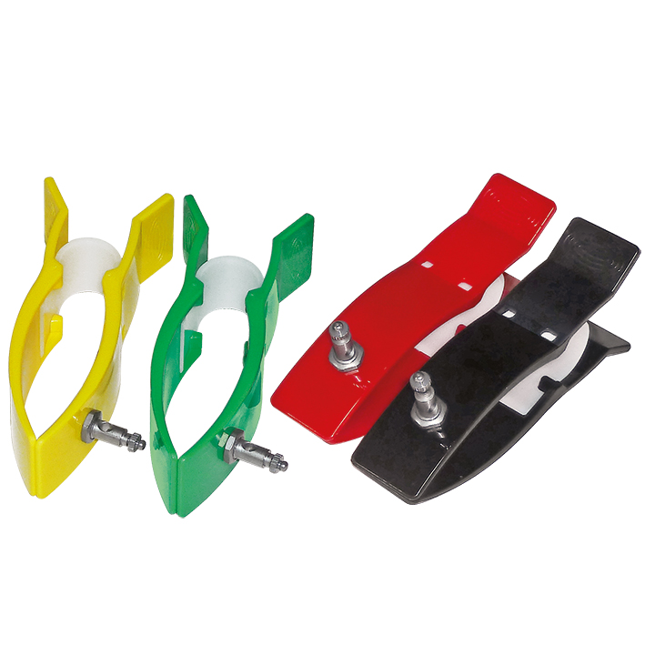 Klammerelektroden für Erw. (schwarz/rot/gelb/grün)