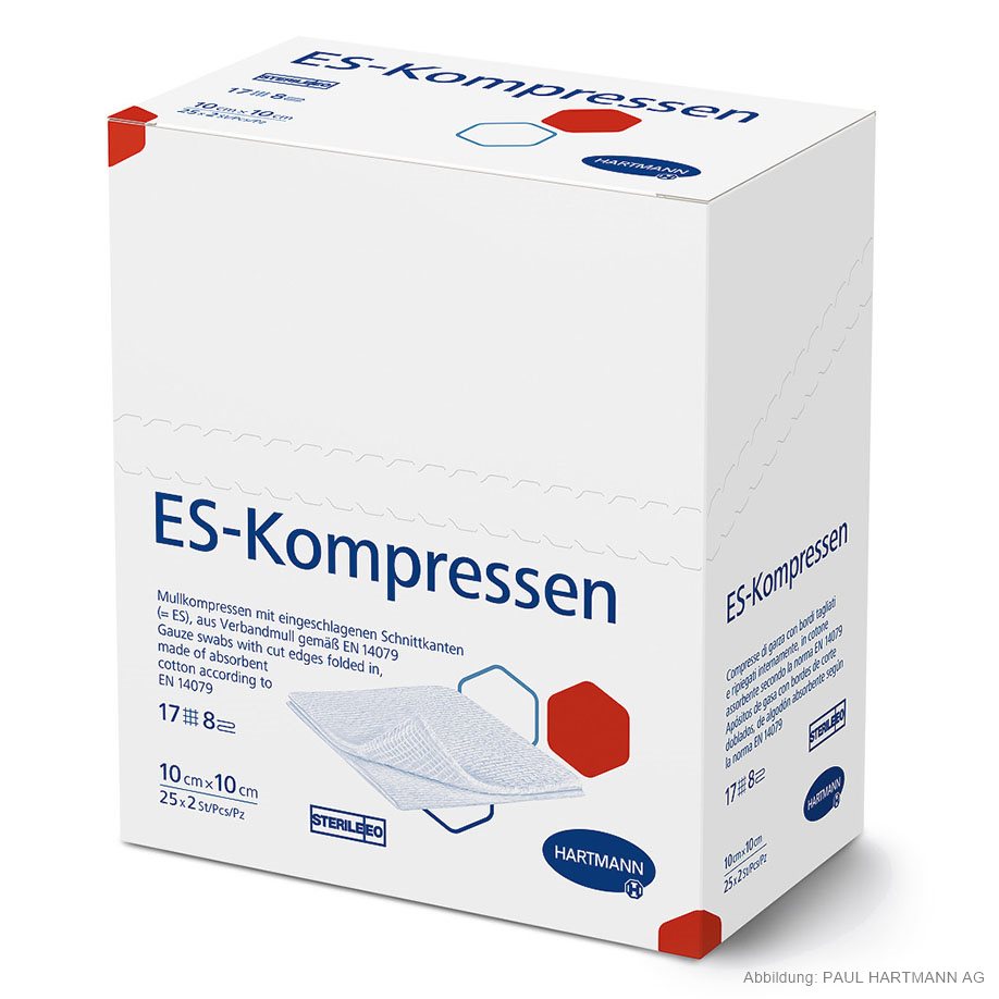 ES-Kompressen steril 8-fach 10 x 10 cm (25 x 2 Stck.)