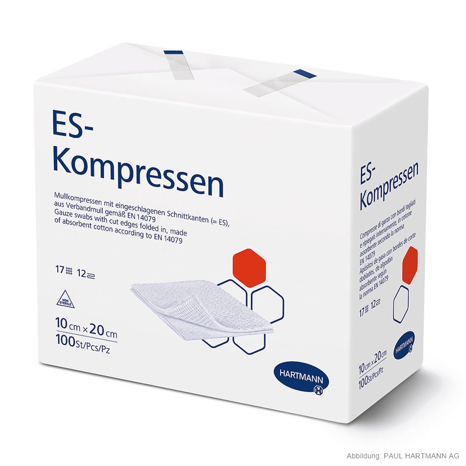 ES-Kompressen unsteril 12-fach 10 x 20 cm (100 Stck.)