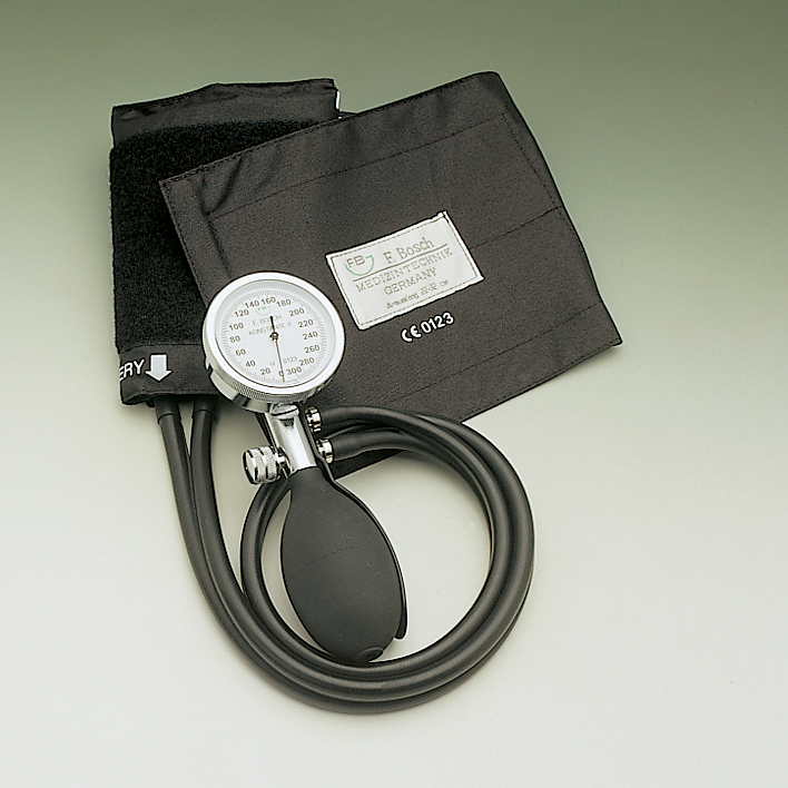 Konstante II Blutdruckmessgerät schwarz im Etui, Kunststoff verchromt