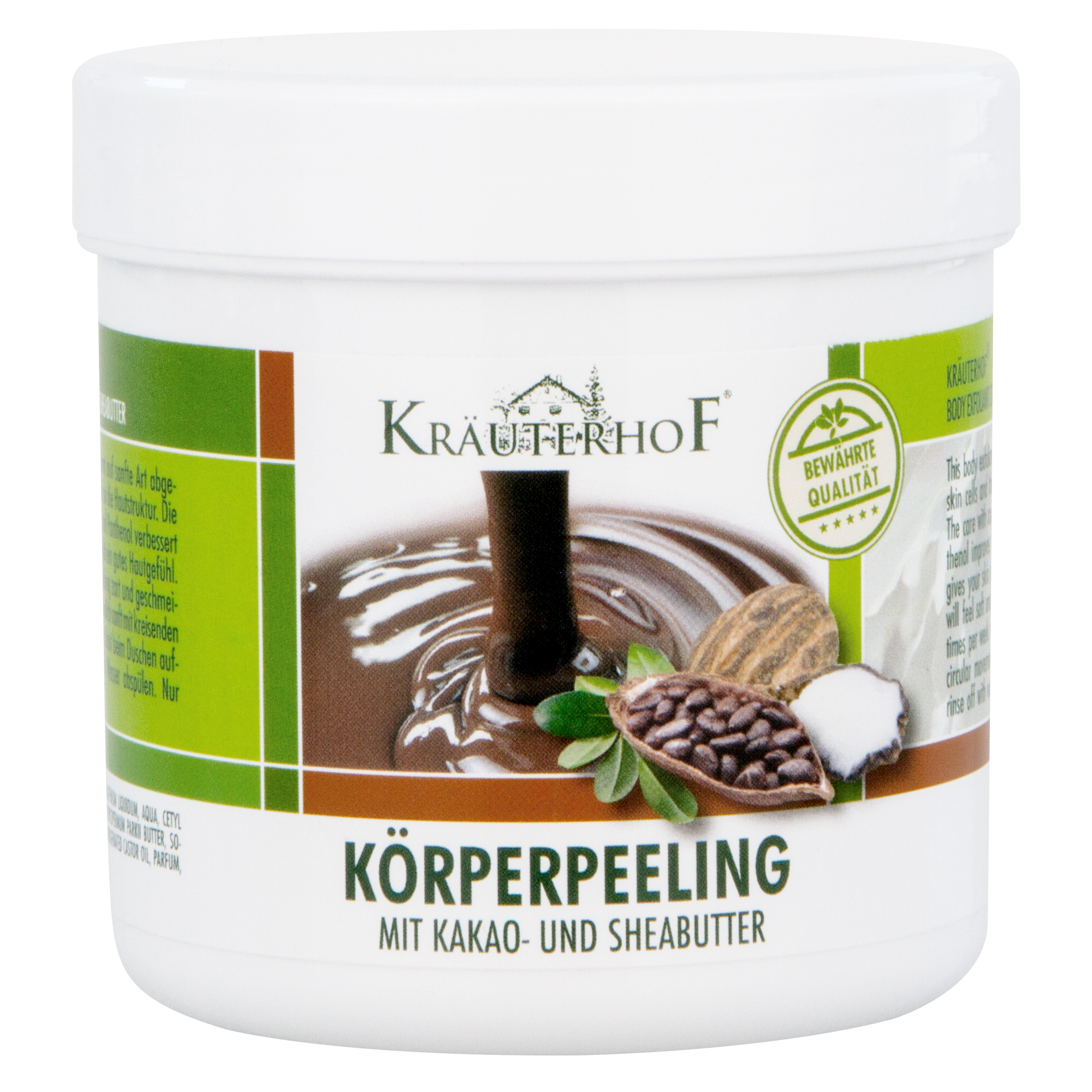 Kräuterhof® Körperpeeling mit Kakao- und Sheabutter 400 g