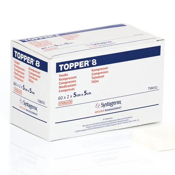 Pack. *TOPPER 8* steril (TS8052) Pack: 60 x 2 Stück