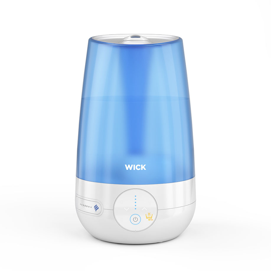 WICK Kaltluft Ultraschall Luftbefeuchter WUL565E4, weiß/blau