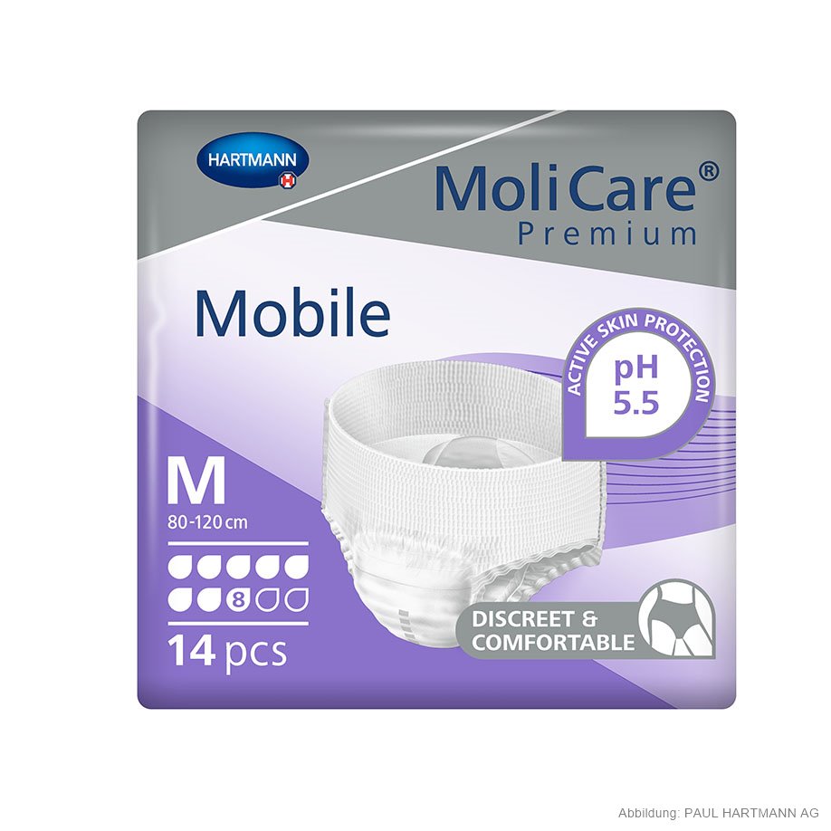 MoliCare Premium Mobile 8 Tropfen Inkontinenzslips Gr. M (14 Stck.)