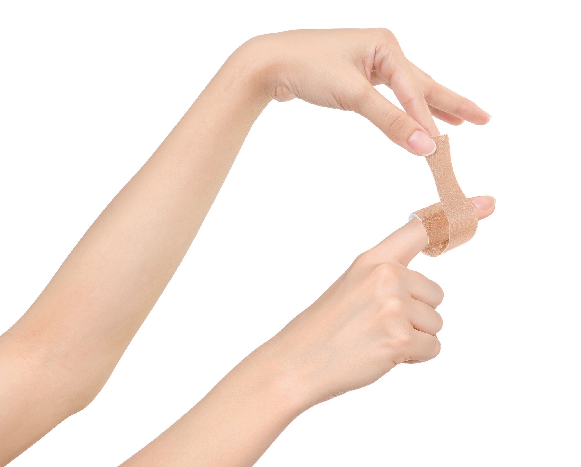 10 Lifemed Finger-Strips 12 cm x 2 cm hautfarben Flexible