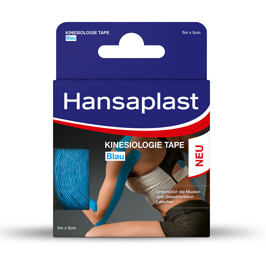 Hansaplast Kinesiologie Tape blau 5 cm x 5 m