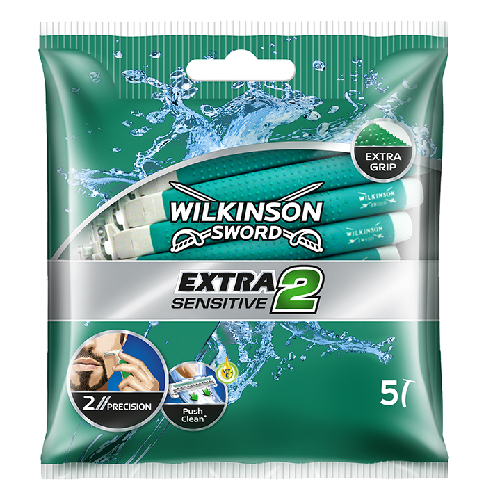 Einmal-Rasierer Wilkinson Extra 2 Sensitive Typ 2770A (5 Stck)#W302348800#