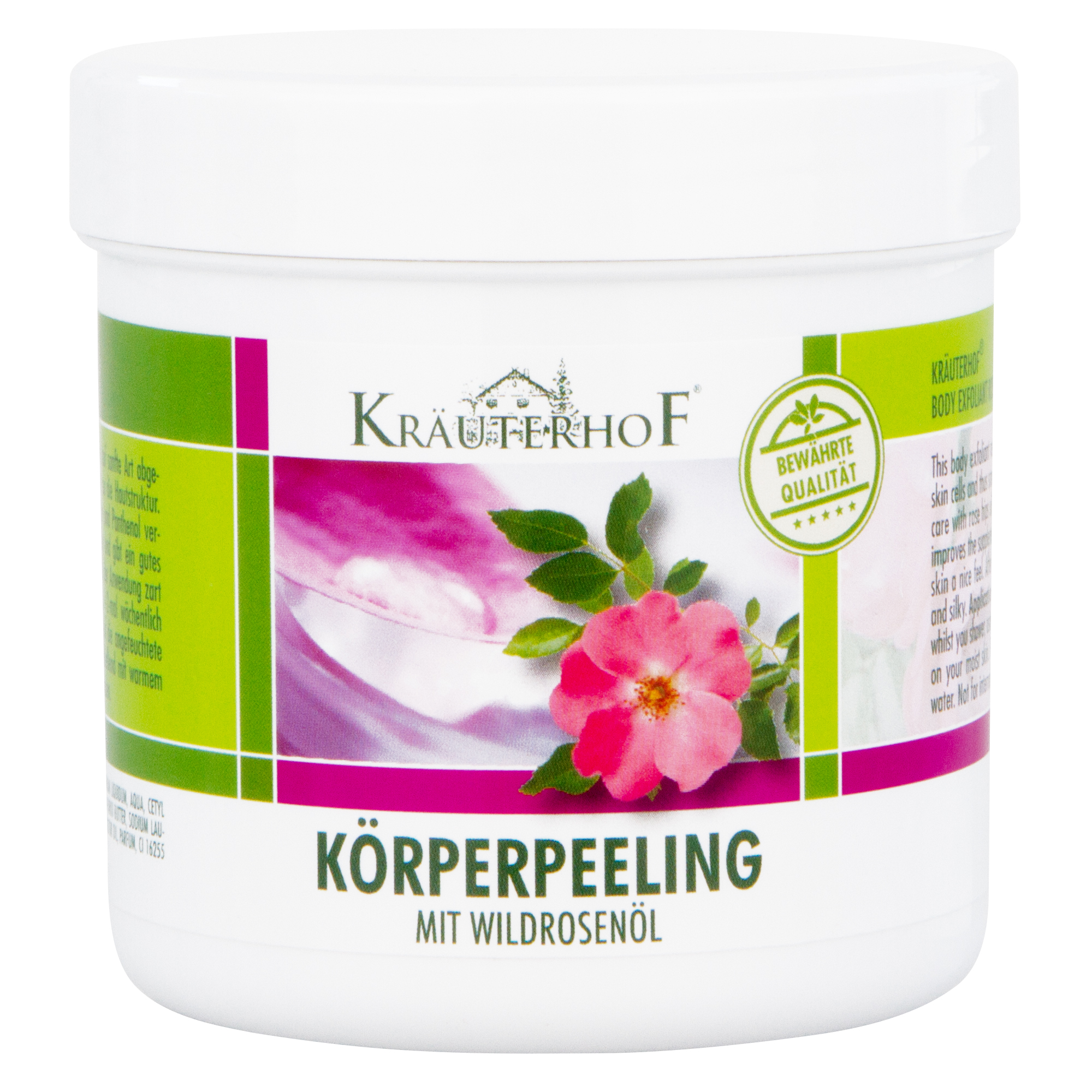 Kräuterhof® Körperpeeling mit Wildrosenöl 400 g