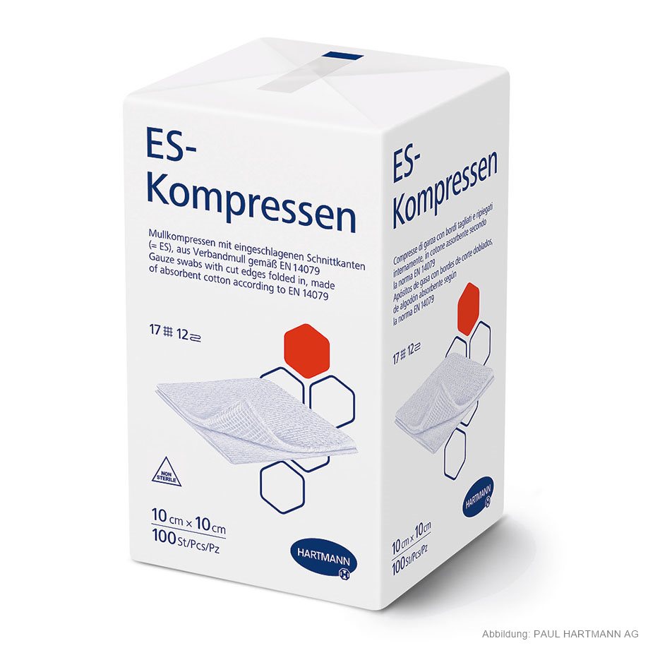 ES-Kompressen unsteril 12-fach 10 x 10 cm (100 Stck.)