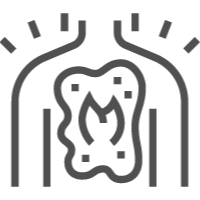 Ein Icon repräsentiert die Wirkung von Zinkleimverbänden bei Dekubitus