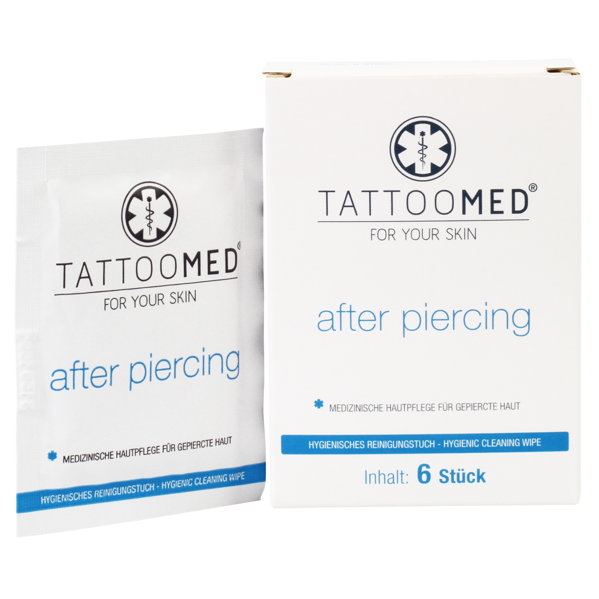 TattooMed® after piercing Hygienetücher (6 Tücher)