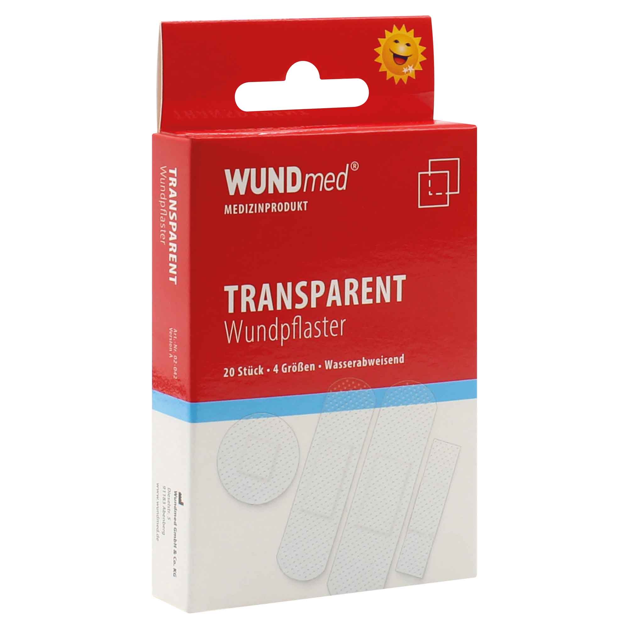 WUNDmed® Pflaster Transparent 20 Stück/Packung