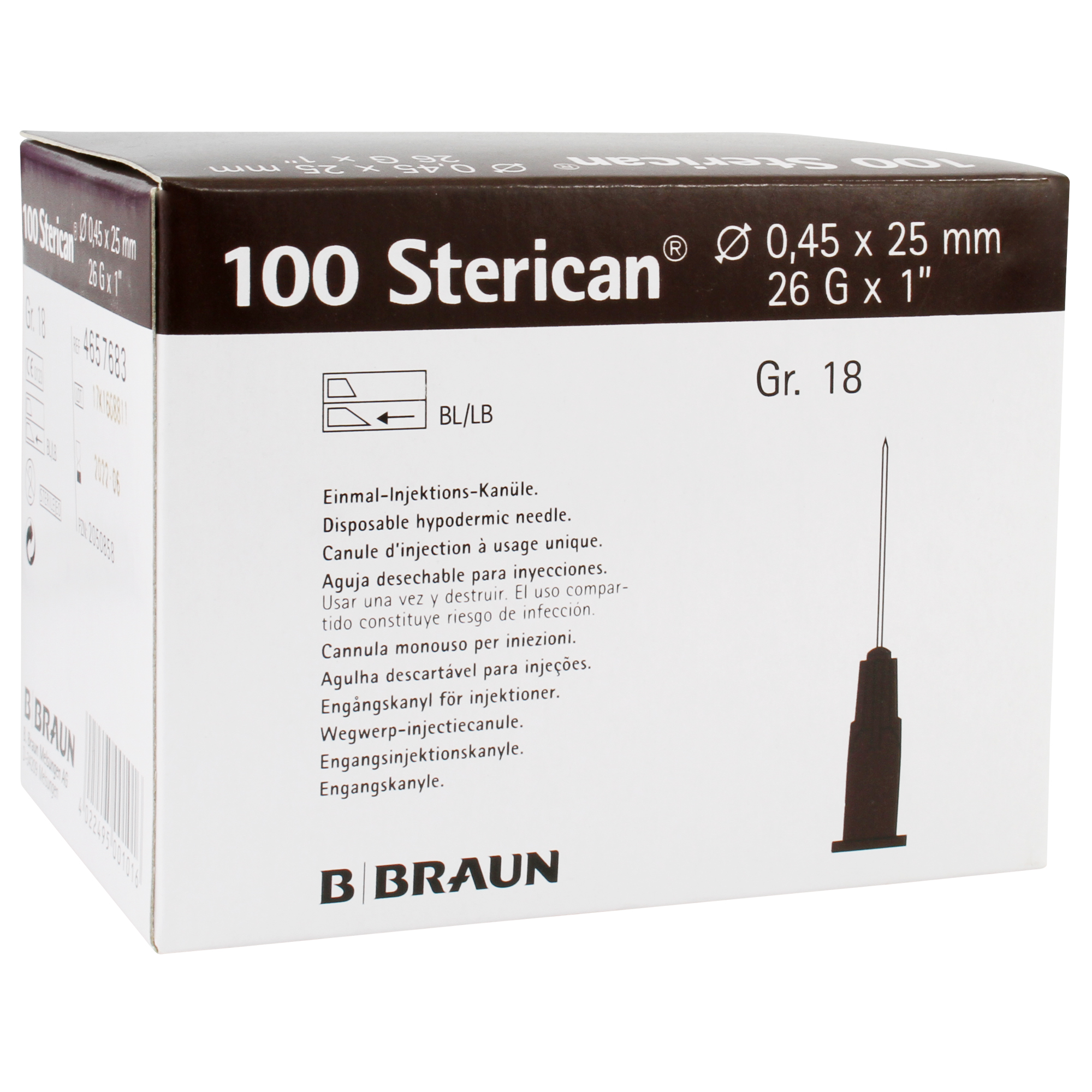 Sterican Einmal-Injektions-Kanülen 100 Stück