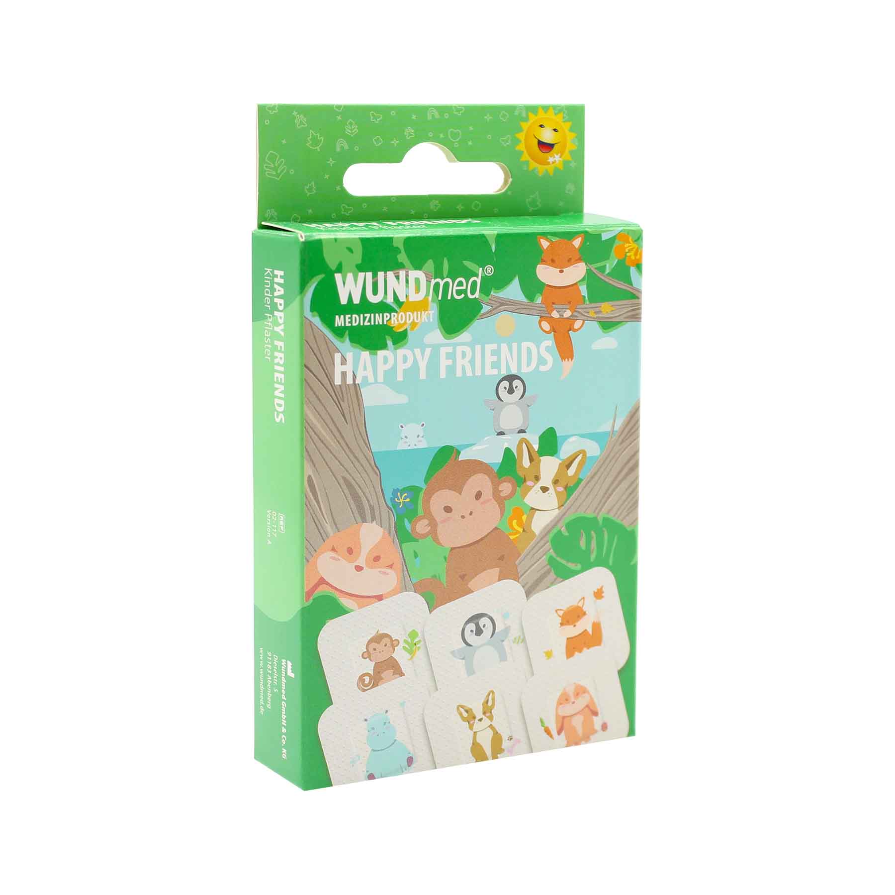 WUNDmed Pflaster "Happy Friends" 10 Stück/Packung