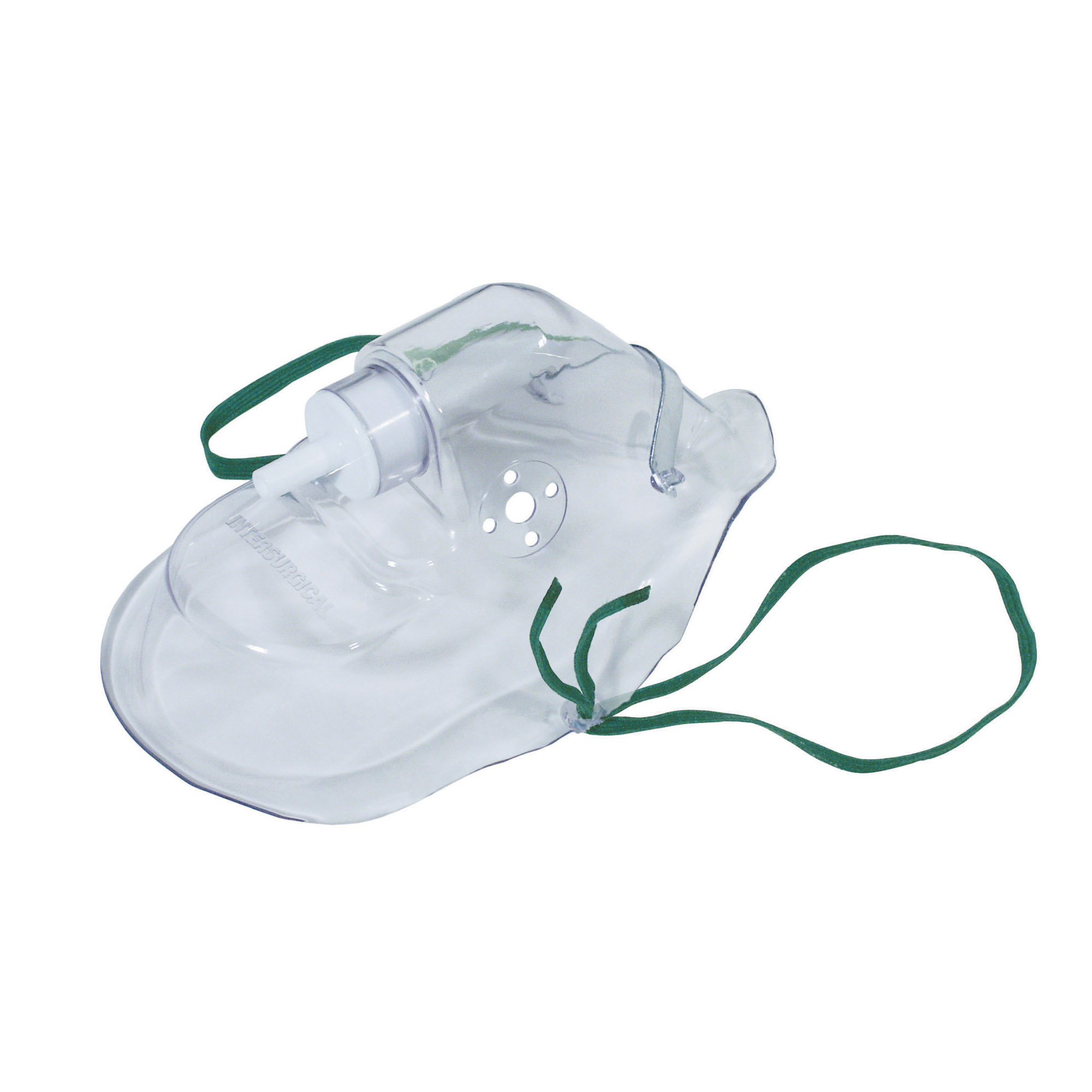 Sauerstoffmaske für Erwachsene mit Nasenbügel und Ohrschlaufen