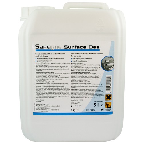 Safeline SURFACE DES Flächendesinfektion 5 Liter