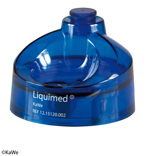 Liquimed Tupferbefeuchter 100 ccm, aus Kunststoff, blau/transparent