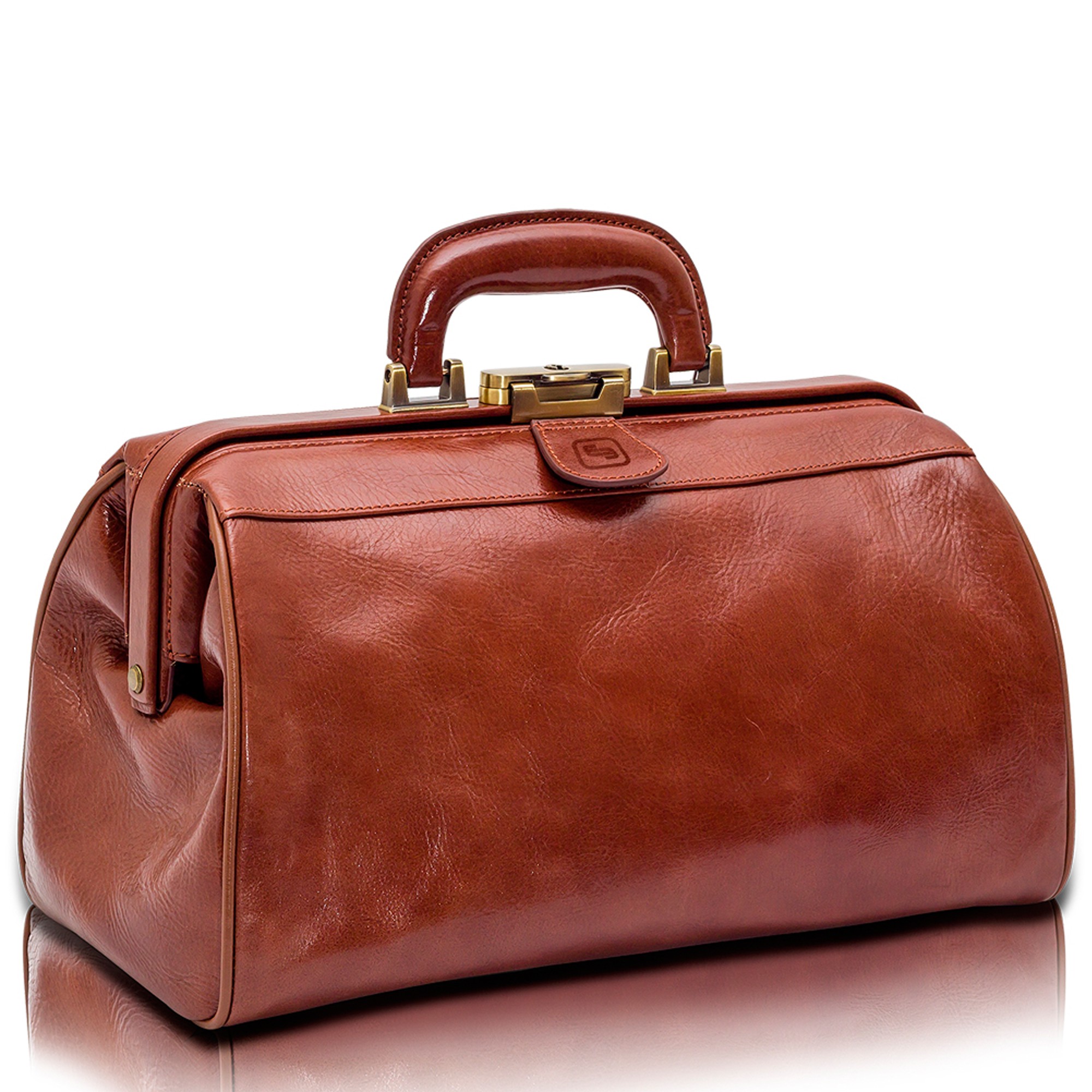 Elite Bags CLASSY'S deluxe Arzttasche Braun Leder 36 x 21 x 20 cm