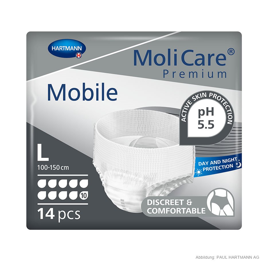 MoliCare Premium Mobile 10 Tropfen Inkontinenzslips Gr. L (14 Stck.)
